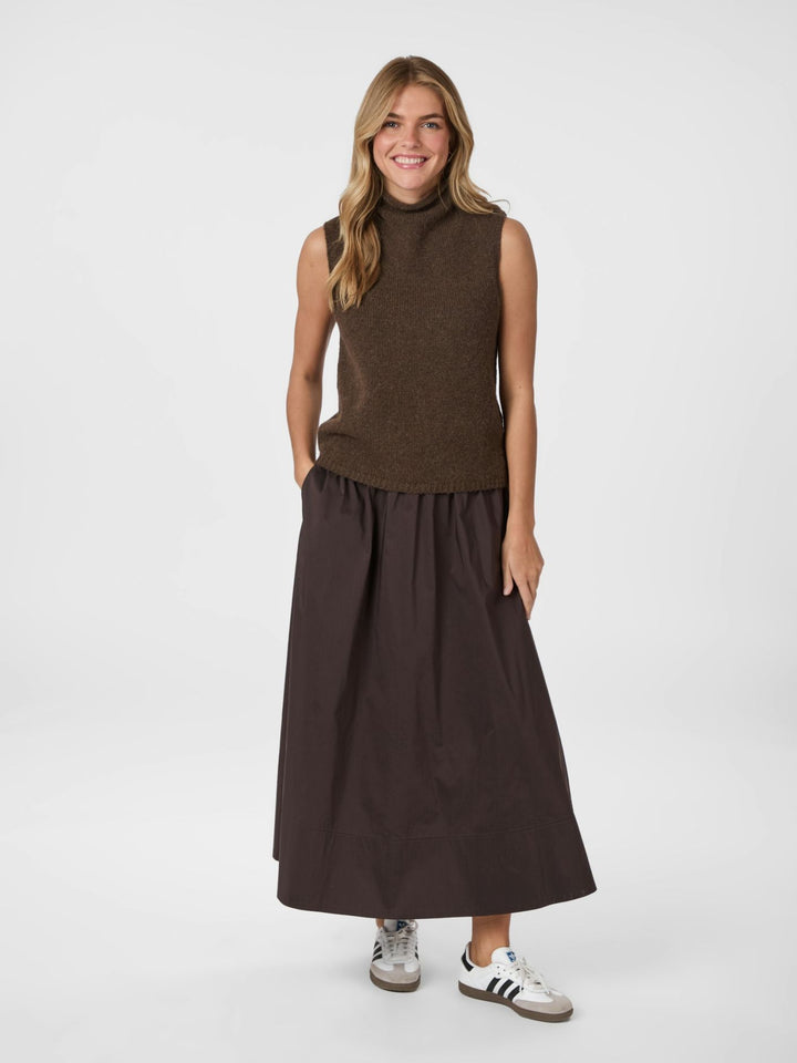 NEO NOIR Odelia Knit Top Brown Melange