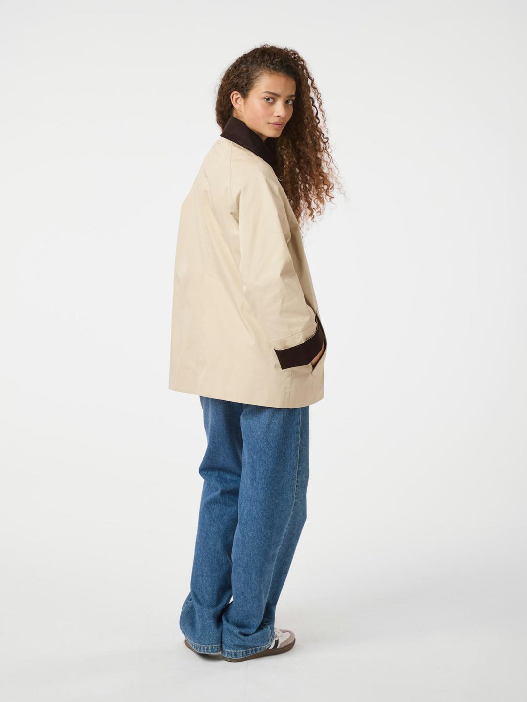 NEO NOIR Anastacia Cord Jacket Ivory