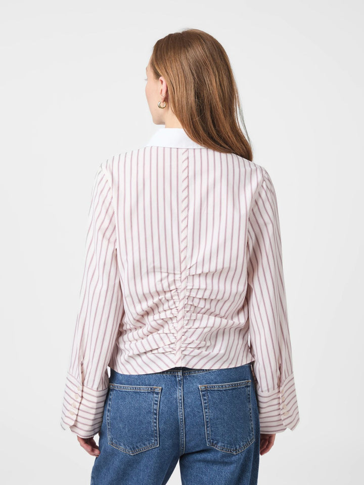 NEO NOIR Francesca Stripe Shirt Rose