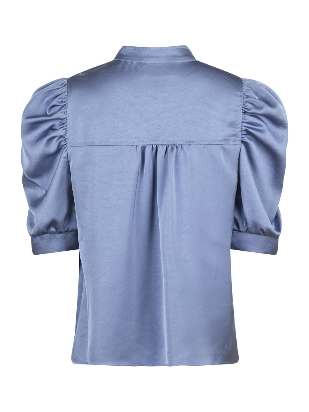 NEO NOIR Roella Heavy Sateen Blouse Smoke Blue