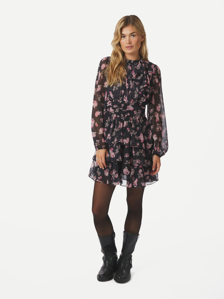 NEO NOIR Mio Marigold Dress Dark Navy