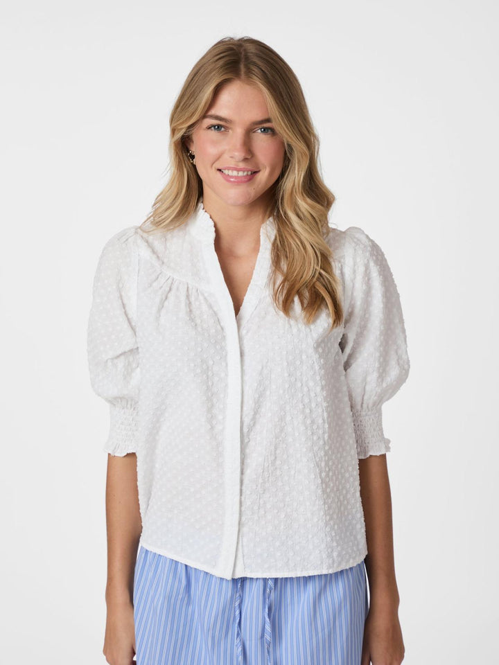 NEO NOIR Diana B Dobby Blouse White