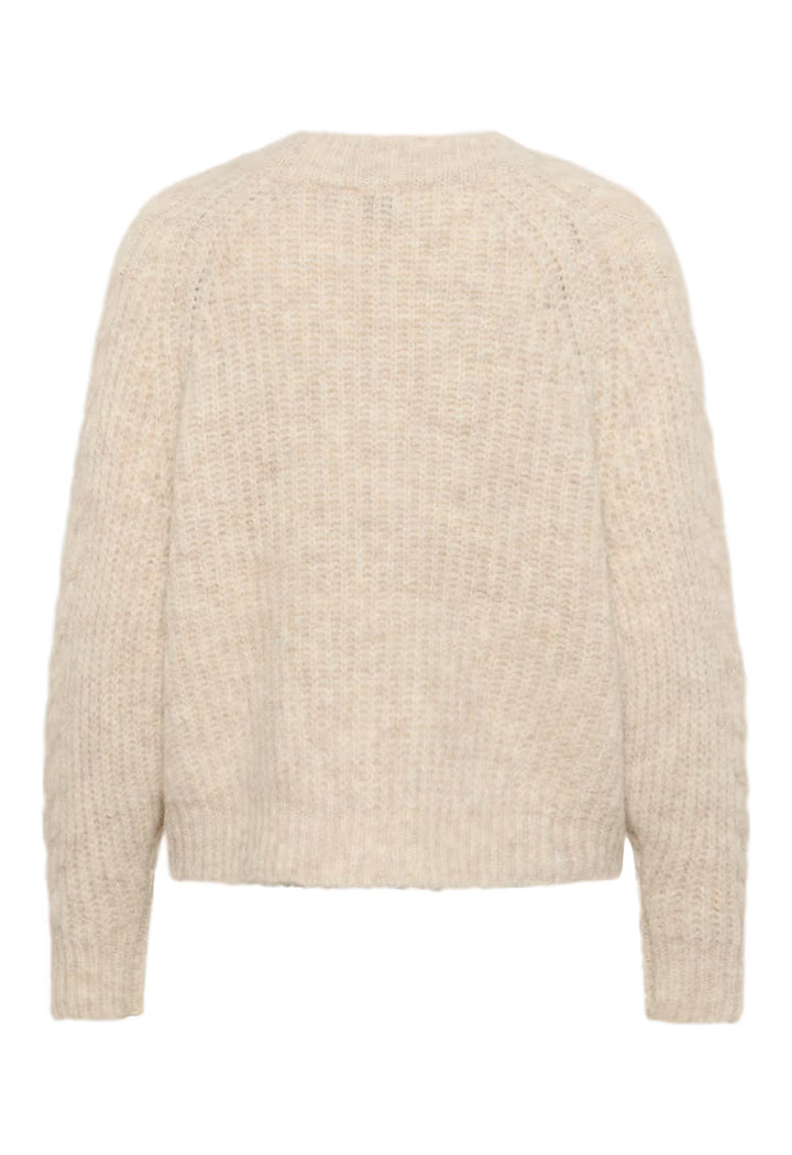 SAINT TROPEZ MandaSZ Pullover Brown Rice Melange