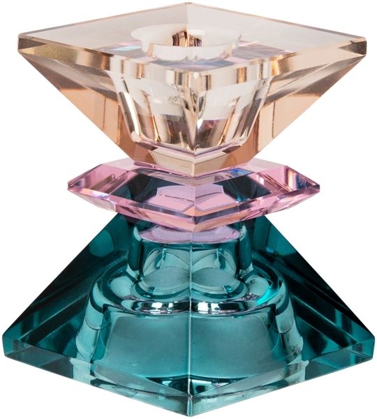 C’EST BON Crystal Holder Petrol/Pink/Peach