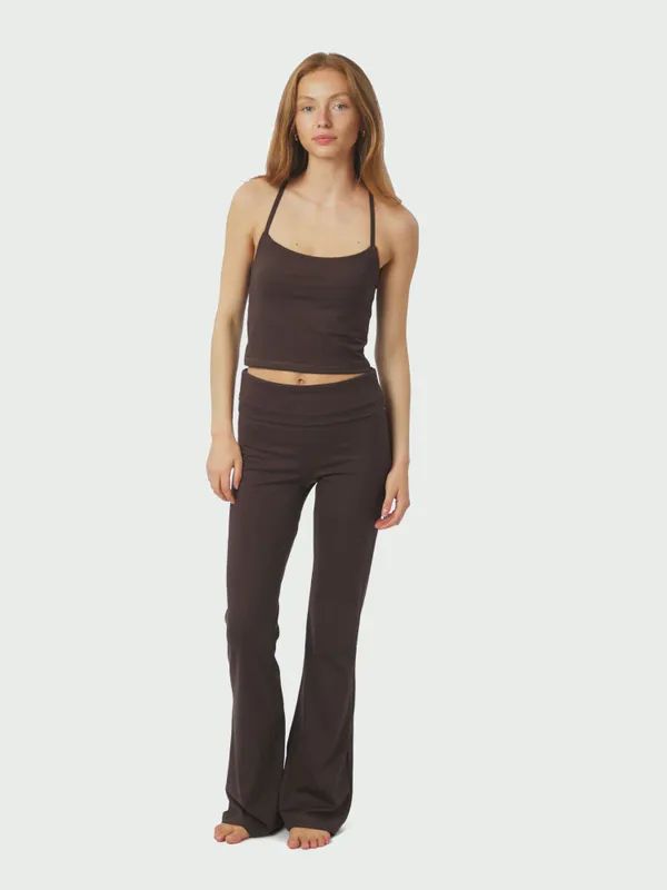 NEO NOIR Ulianna Leggings Pants Chocolate Brown