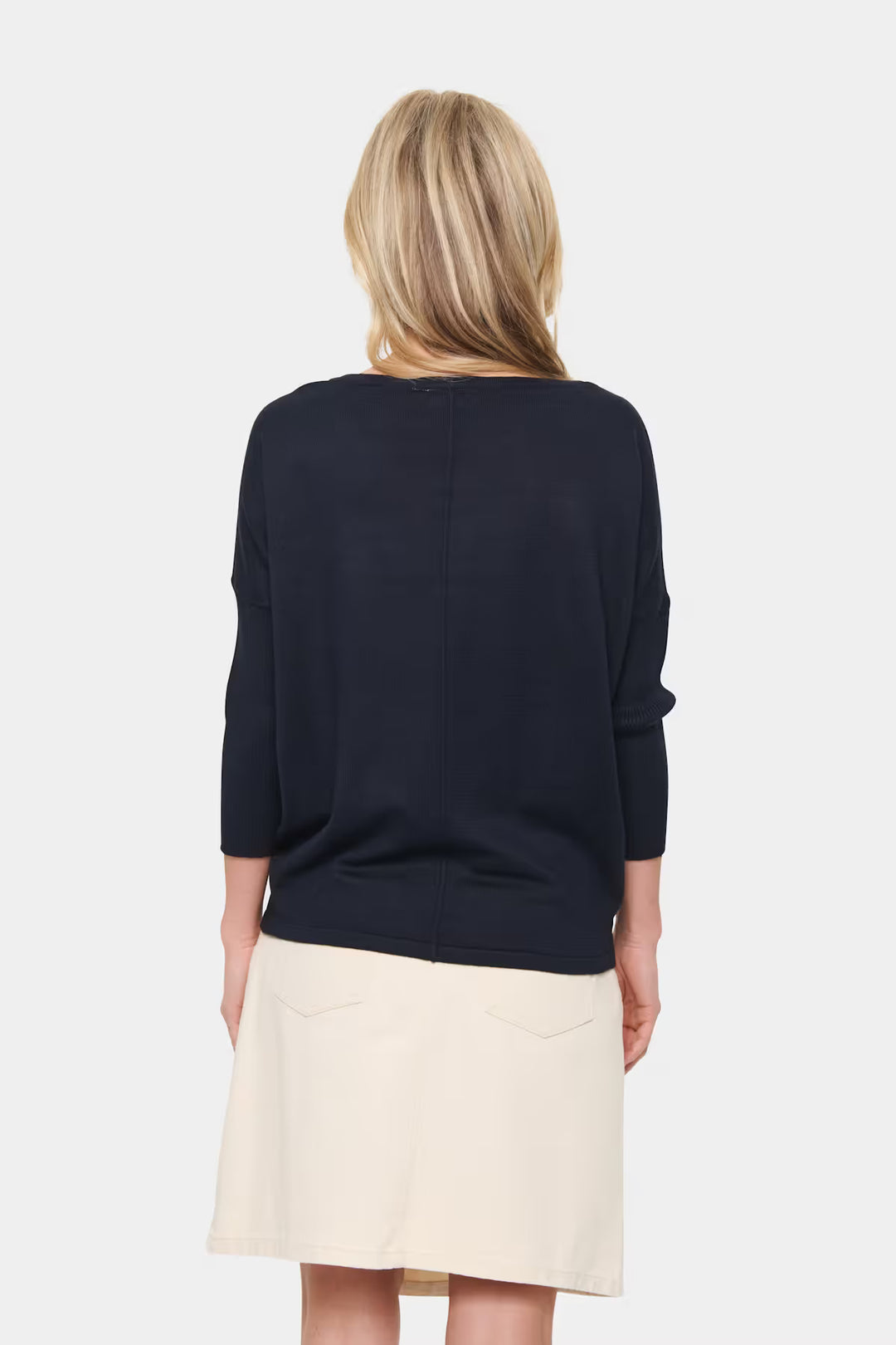 SAINT TROPEZ A2561 MilaSZ R-Neck Pullover Night Sky