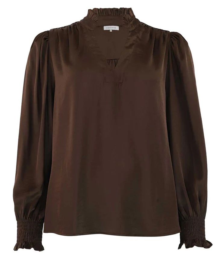 CONTINUE Moe Satin LS Brown