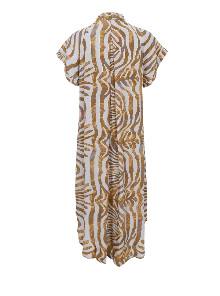 BLACK COLOUR BCLuna Molly SS Dress Blue Zebra