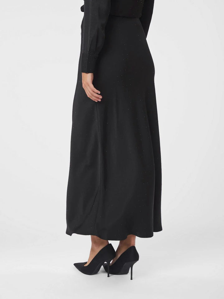 NEO NOIR Viso Heavy Sateen Bedaz Skirt Black