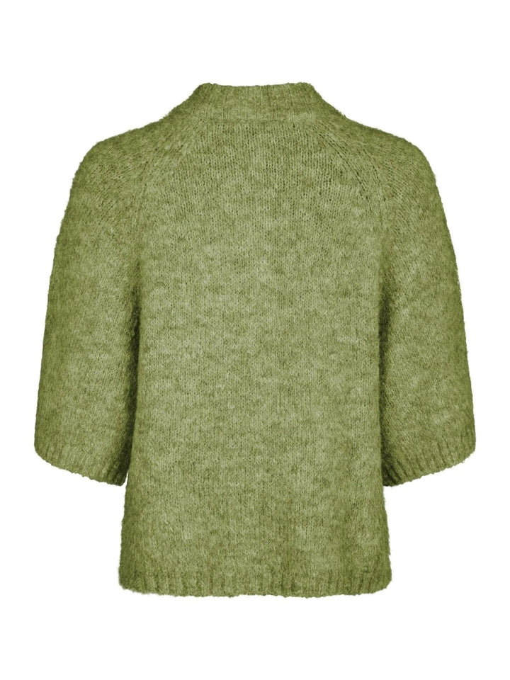 NEO NOIR Benuta Fluffy Knit Cardigan Dusty Green