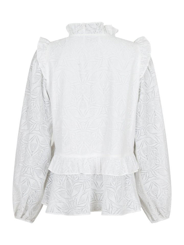 NEO NOIR Hawaii Burnout Blouse White