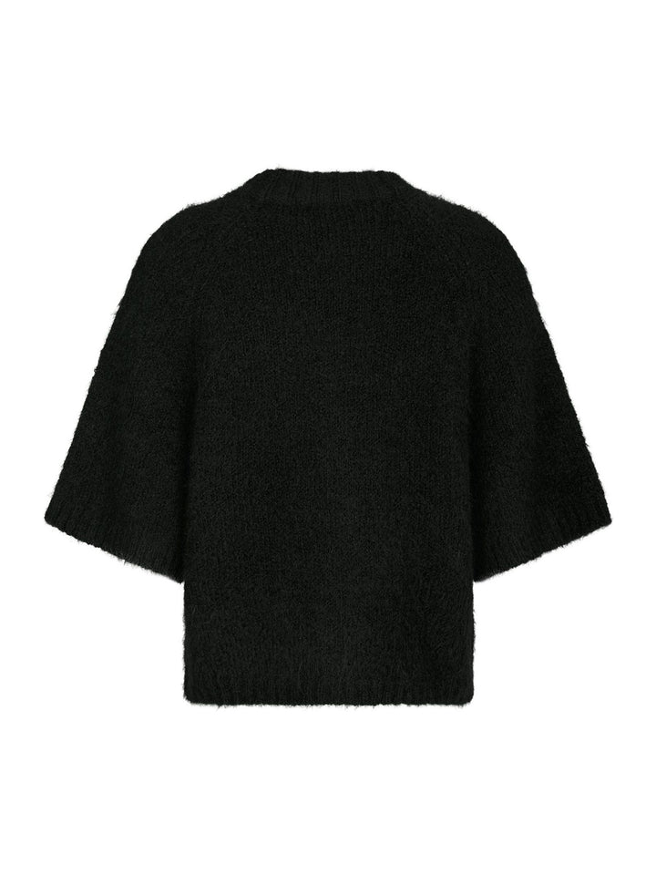 NEO NOIR Benuta Fluffy Knit Cardigan Black