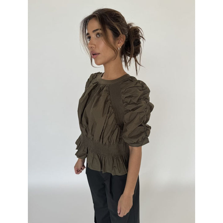 CONTINUE Leonora Shirt Army