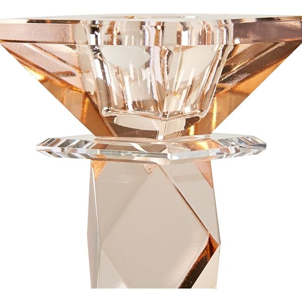 C’EST BON Crystal Holder, Clear/Peach