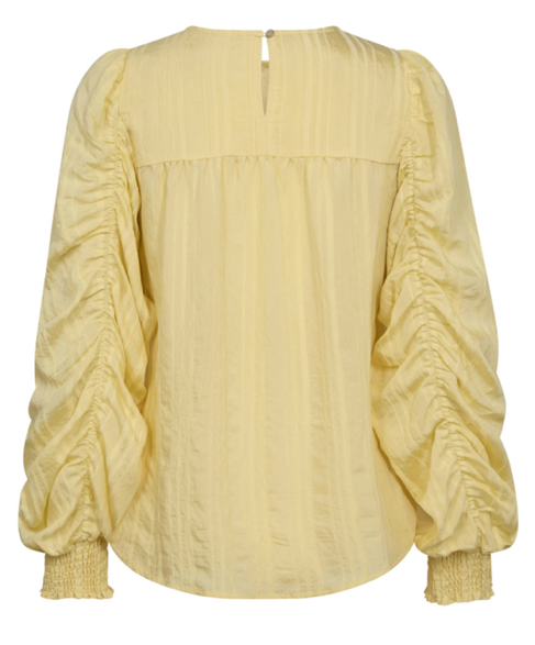 CO´COUTURE KesiCC Drape Sleeve Blouse Pale Yellow