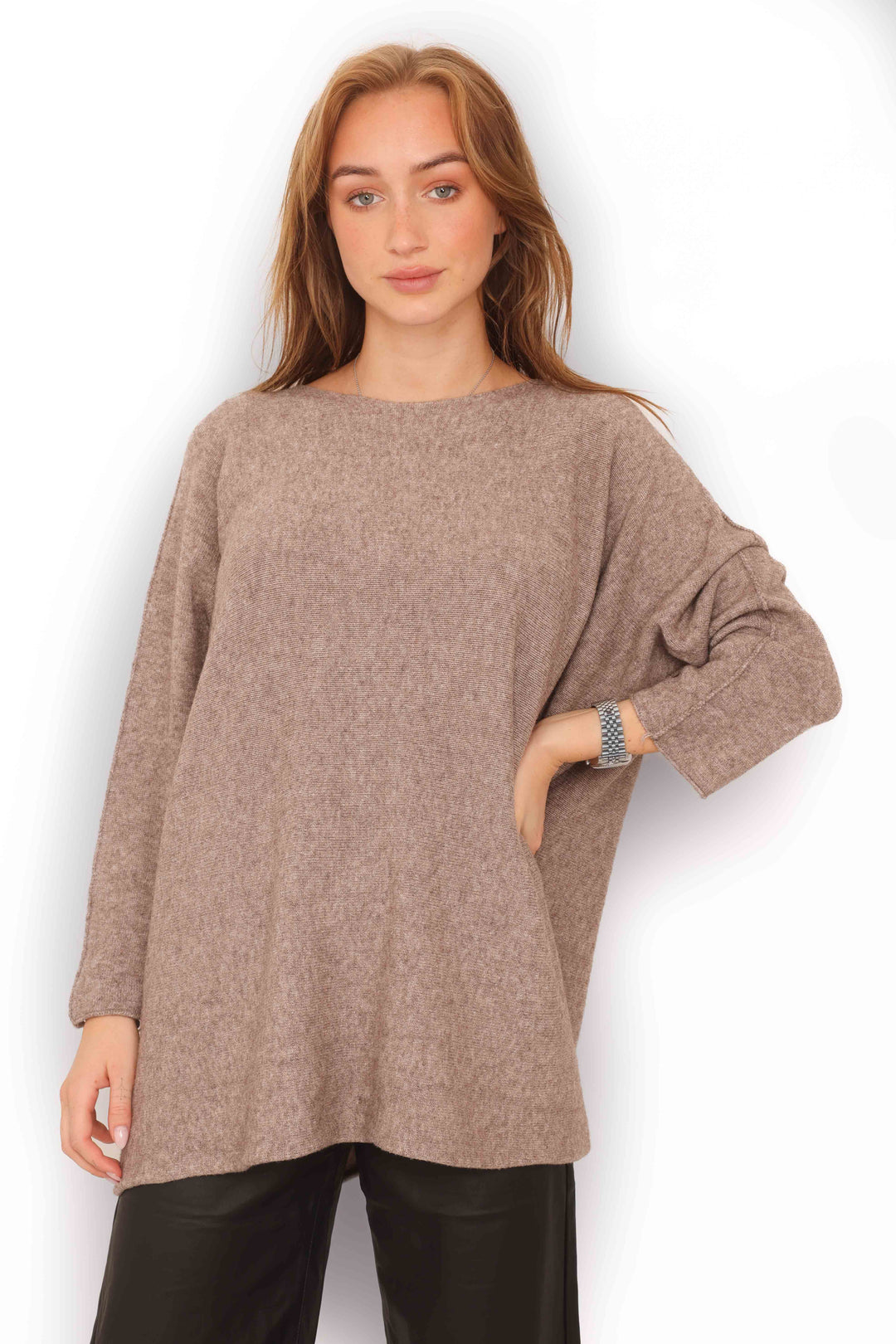 COPENHAGEN LUXE Classic Knit LS Sweater Fango