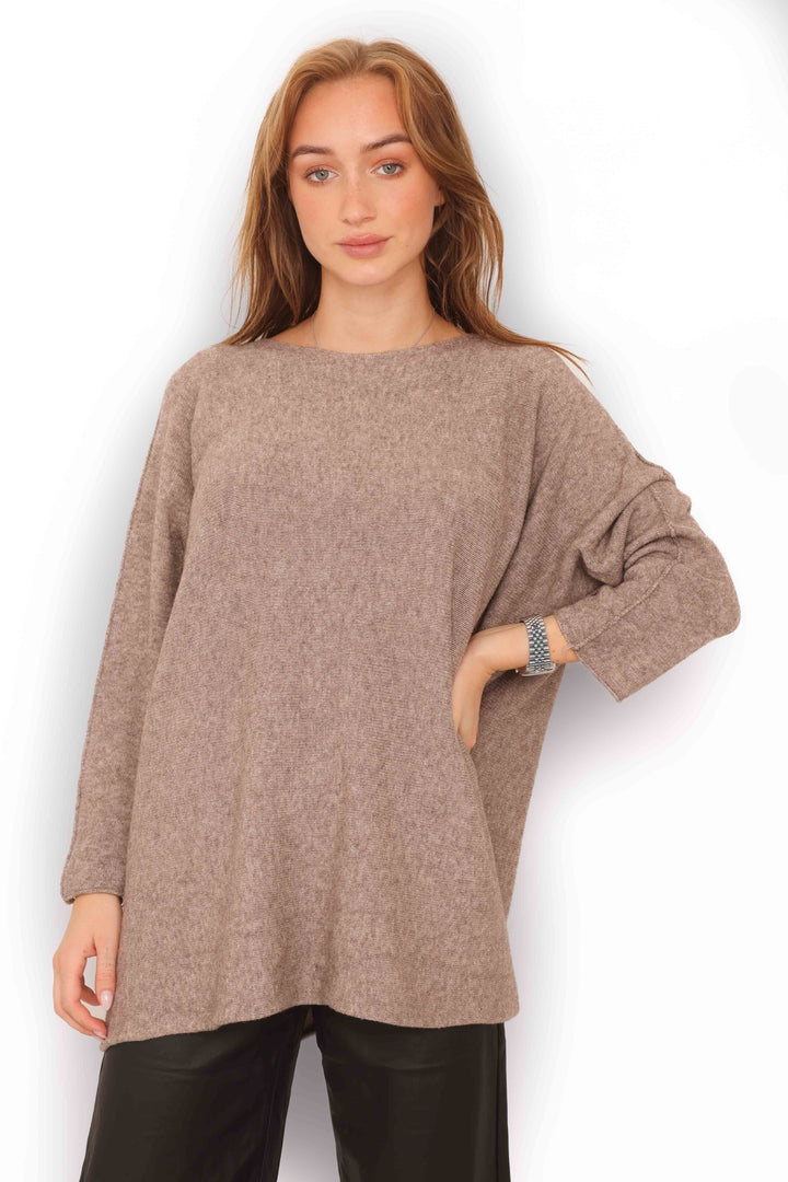 COPENHAGEN LUXE Classic Knit LS Sweater Fango