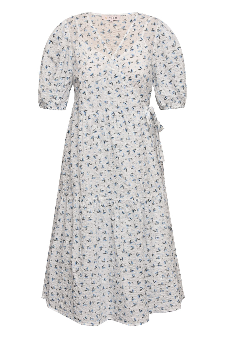 A-VIEW Colvina Dress White/Blue