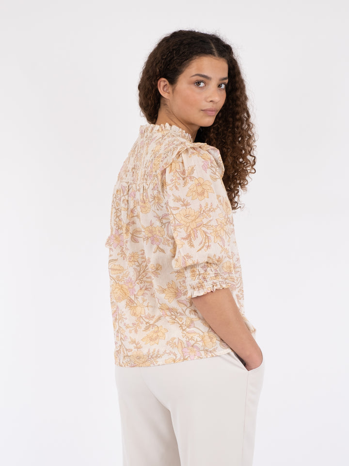 NEO NOIR Davina Rose Field Blouse Dusty Yellow