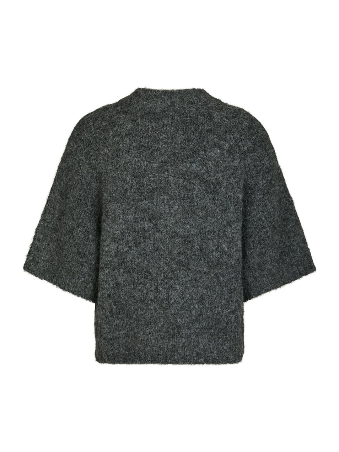 NEO NOIR Benuta Fluffy Knit Cardigan Antracit Melange