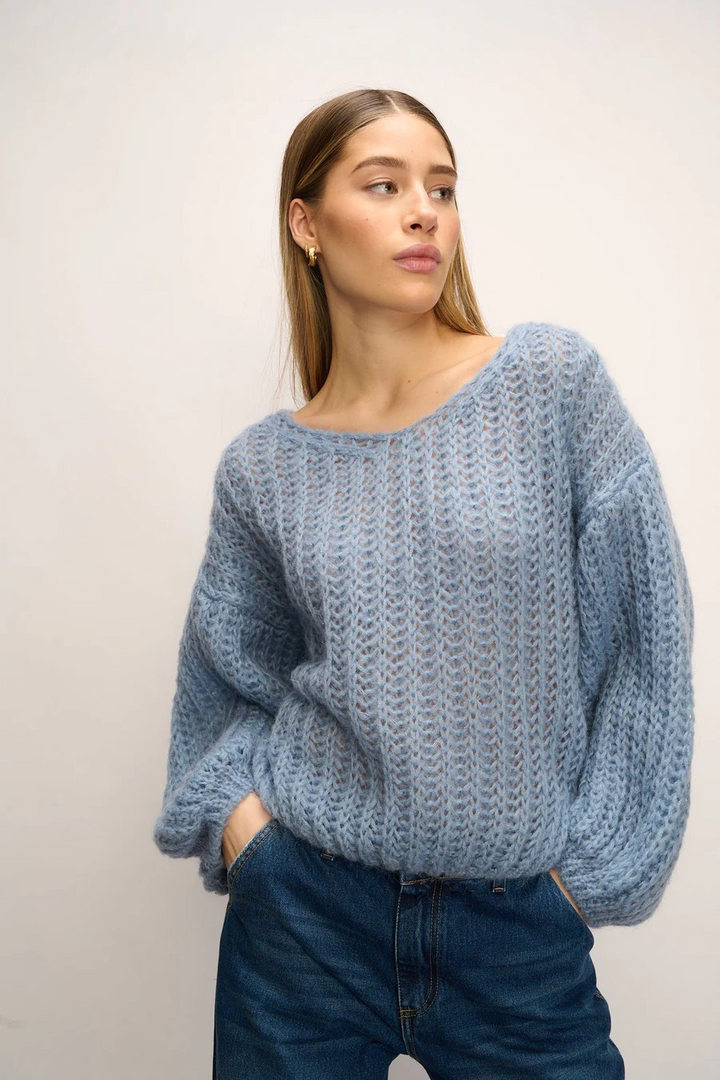 NOELLA Joseph Knit Sweater Dusty Blue