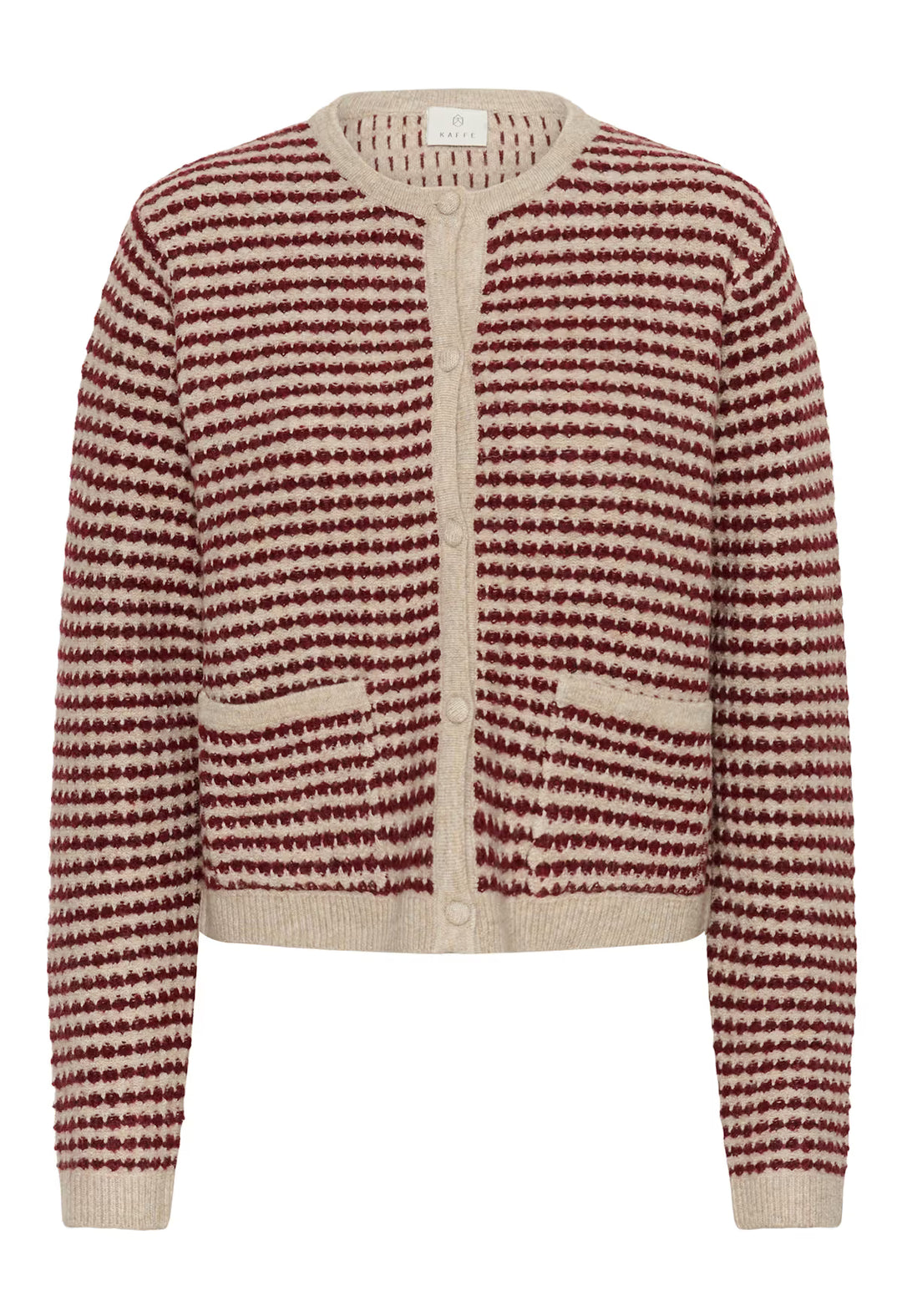 KAFFE KAEllery Knit Cardigan Feather Gray Mel/Windsor