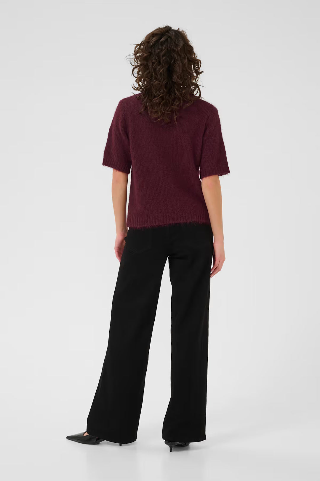 KAFFE KAemilie Polo Pullover Windsor Wine