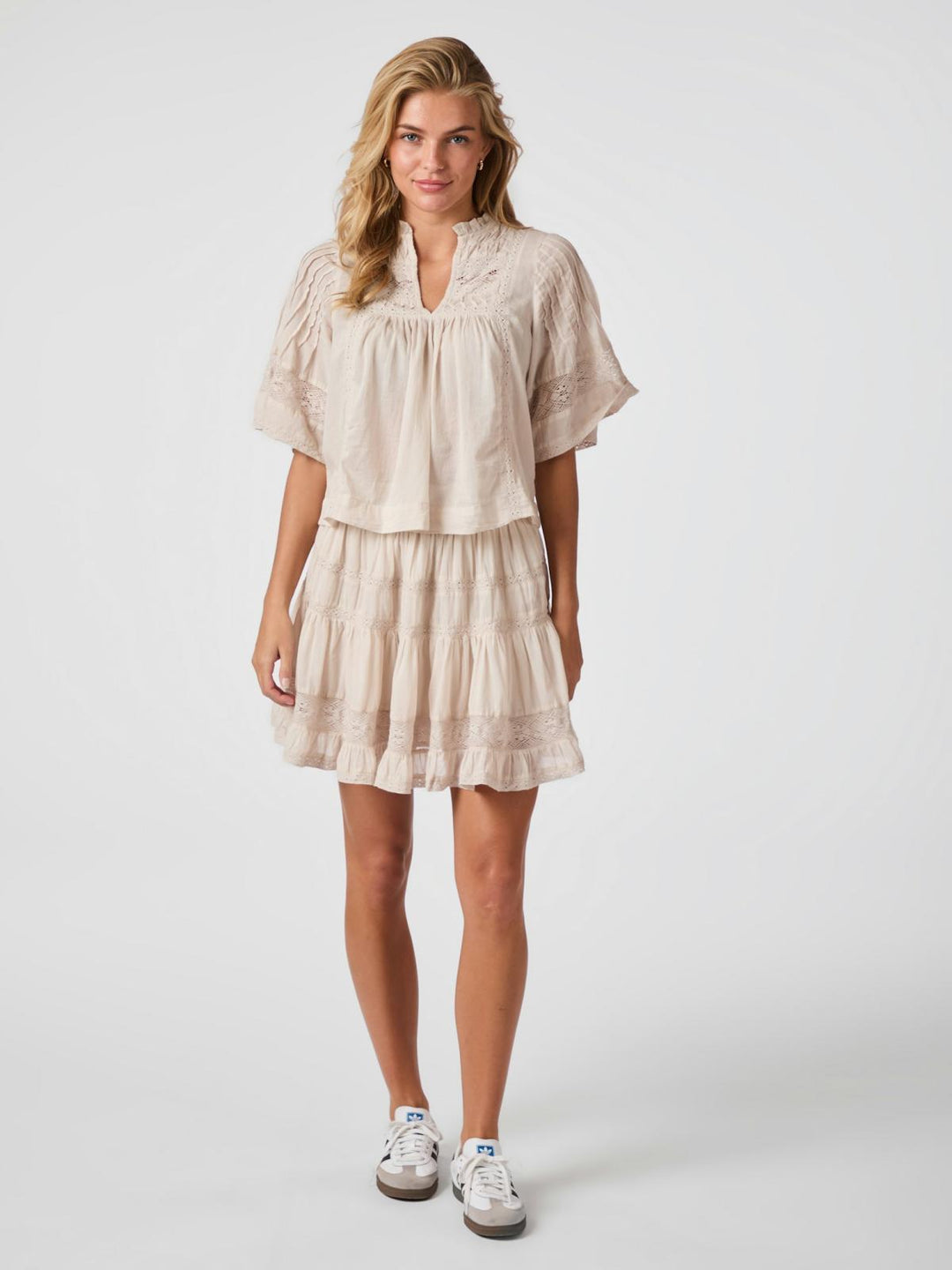 NEO NOIR Siama S Voile Blouse Ivory