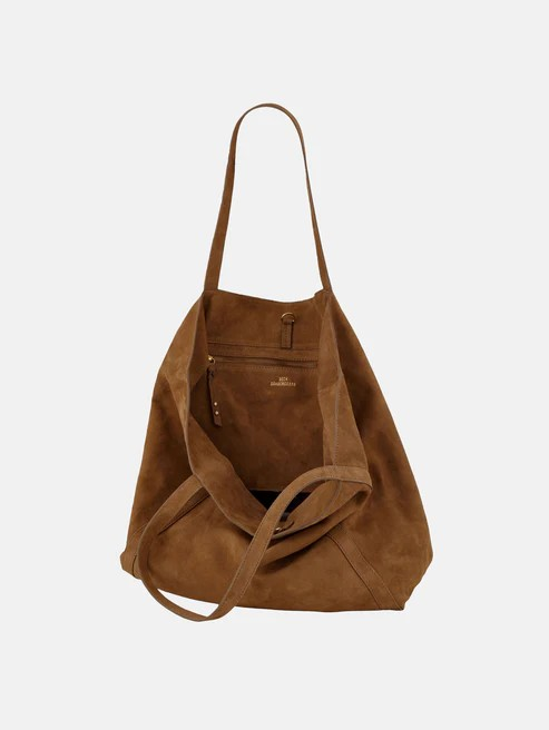 BECKSÖNDERGAARD Suede Eden Bag Brown