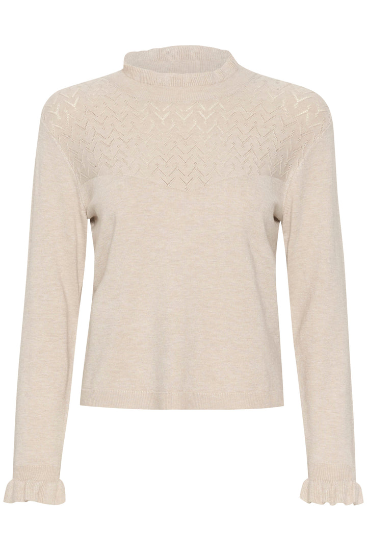 CREAM CRVillea Knit Blouse Oat Melange