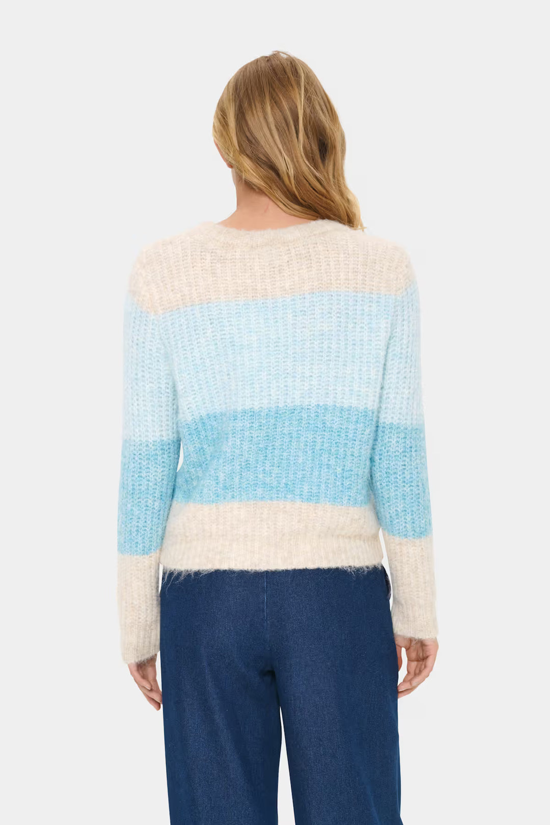 SAINT TROPEZ MandySZ Pullover Aqua Haze Melange