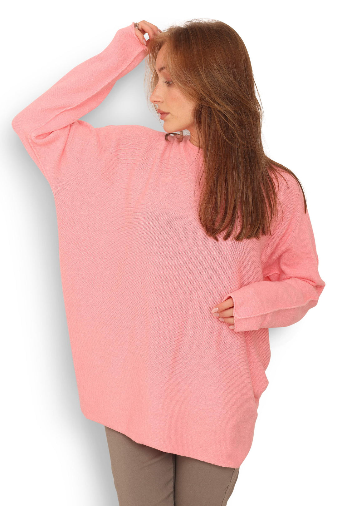 COPENHAGEN LUXE Classic Knit LS Sweater Pink