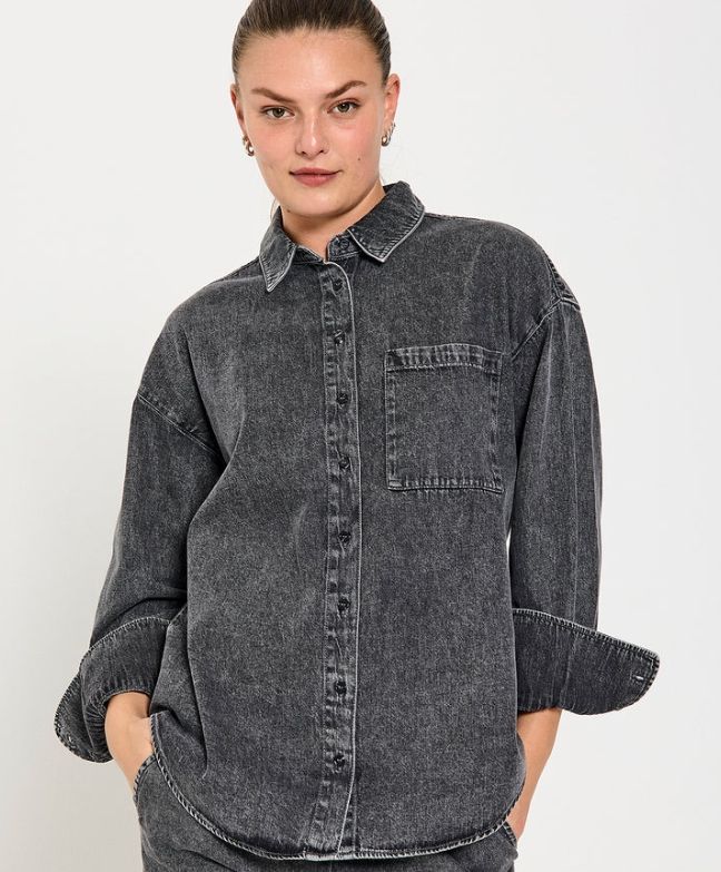 FREEQUENT FQLisea-Shirt Vintage Grey Denim