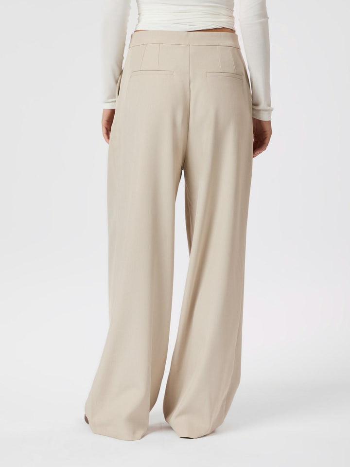 NEO NOIR Zalka Eyelet Pants Sand