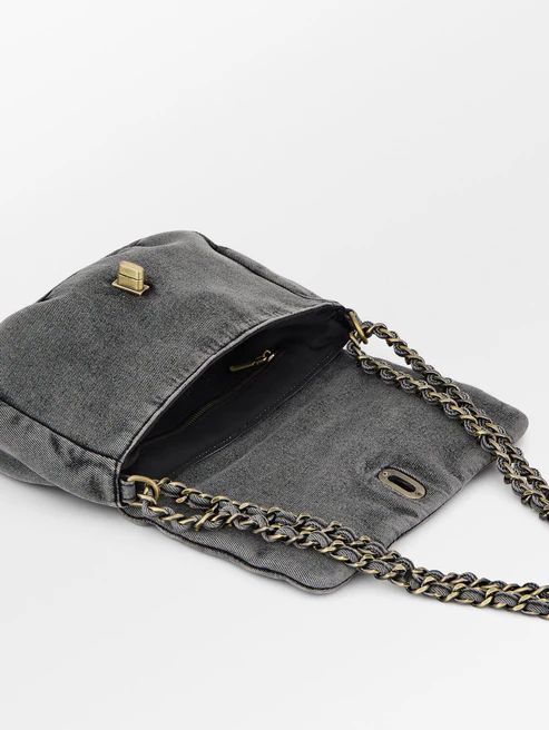 BECKSÖNDERGAARD Washed Denima Hollis Bag Stonewash Grey