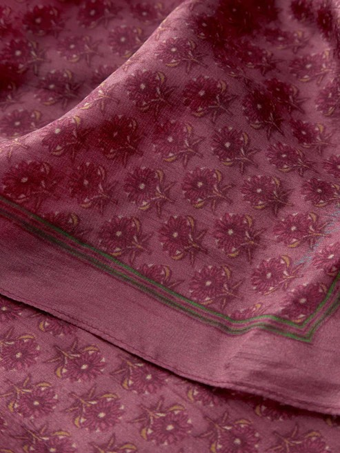 BECKSÖNDERGAARD Bioflora Sia Scarf Earth Red