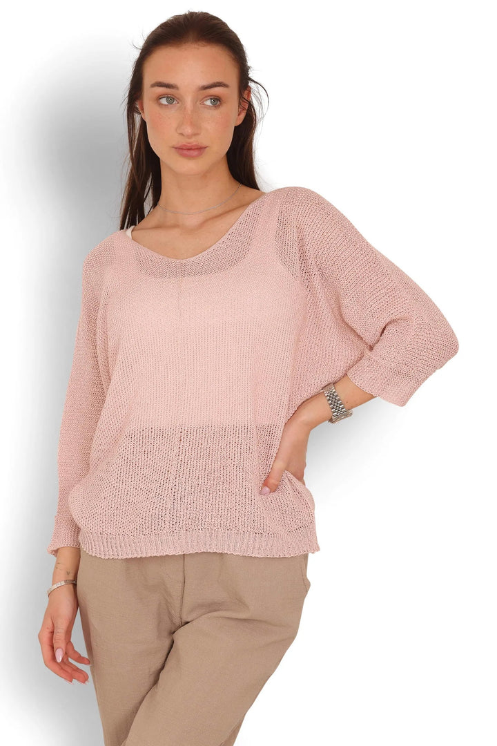 COPENHAGEN LUXE Stylish Viscose Knit Dusty Rose