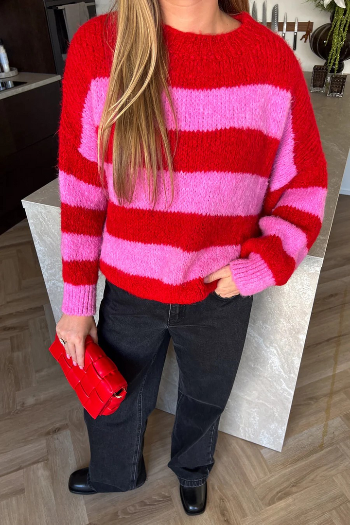 NOELLA Kia Knit Red Pink Mix