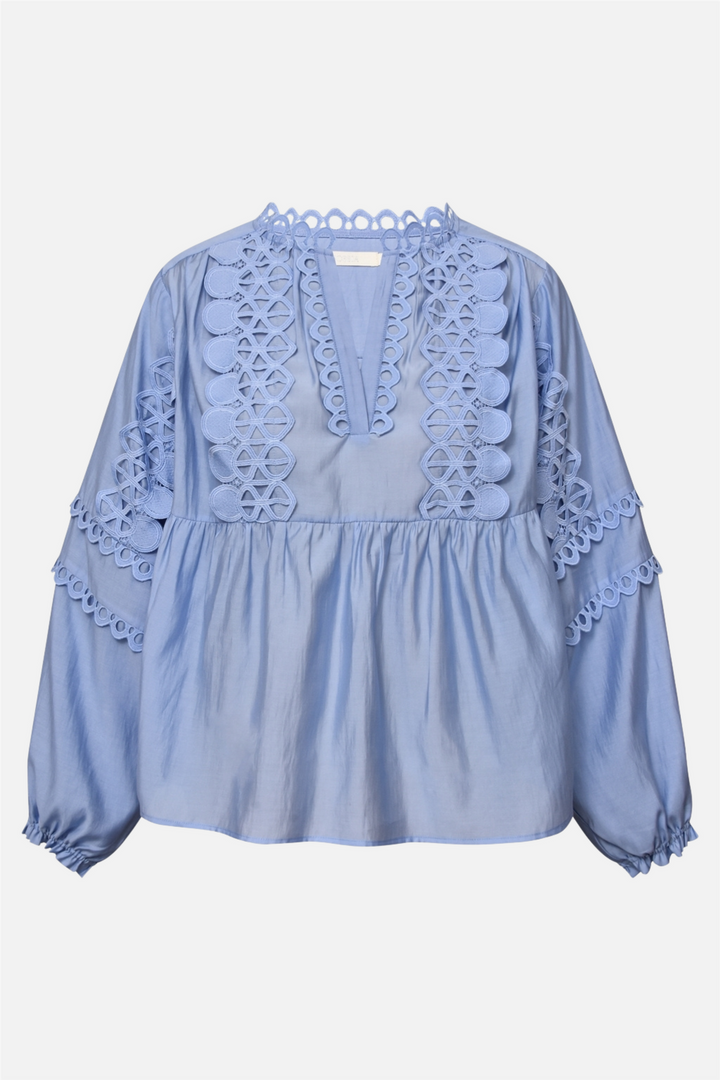 GOSSIA KaiaGO Lace Blouse Light Blue