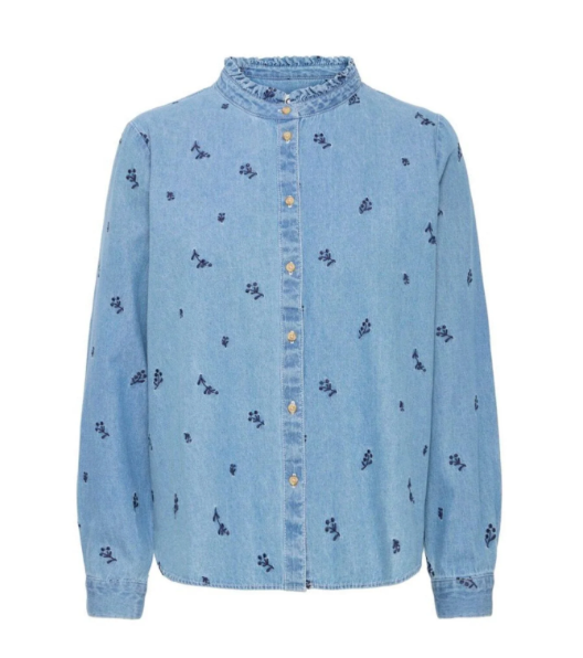 ICHI IHarcher SH2 Denim Emb. Light Blue