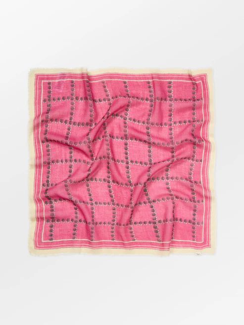 BECKSÖNDERGAARD Brombeere Wica Scarf Carmine Pink