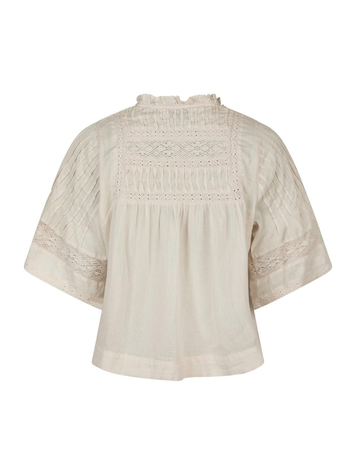 NEO NOIR Siama S Voile Blouse Ivory
