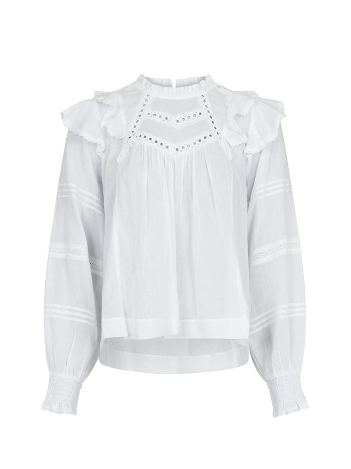 NEO NOIR Simkie S Voile Blouse White