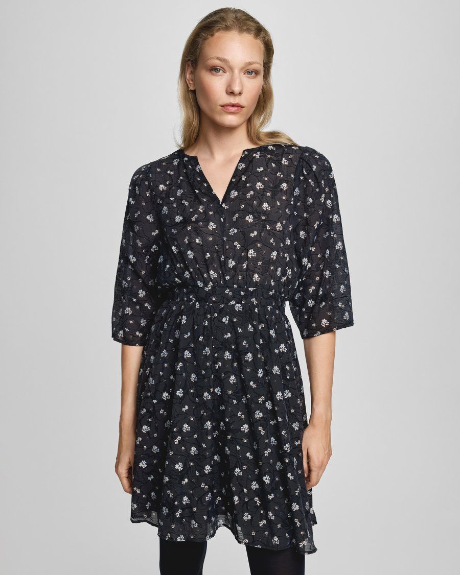 MSCH COPENHAGEN MSCHNancy Dress AOP Egret Flower