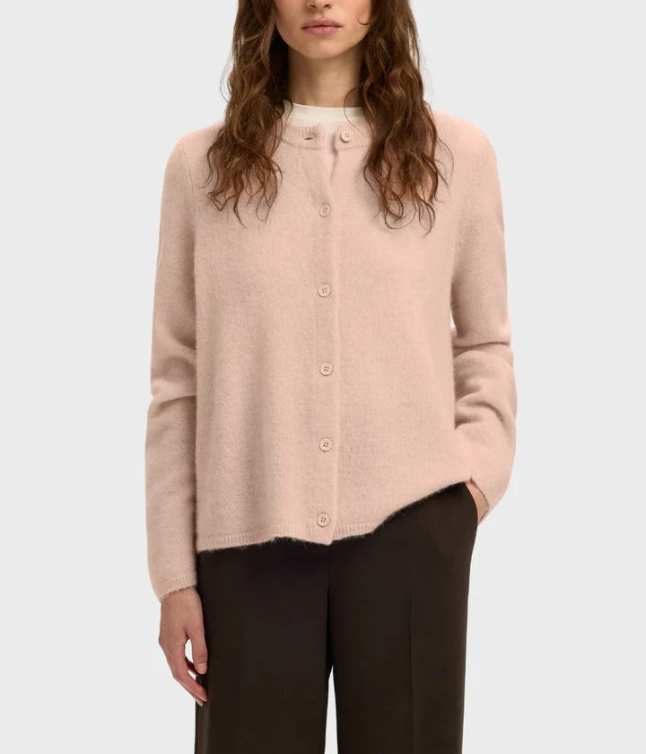 SELECTED Lulu New LS Knit Cardigan Noos Dogwood/Melange