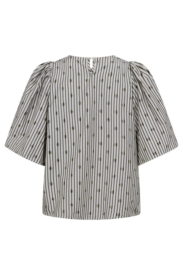 CO´COUTURE TrixieCC Dot Blouse Light Grey