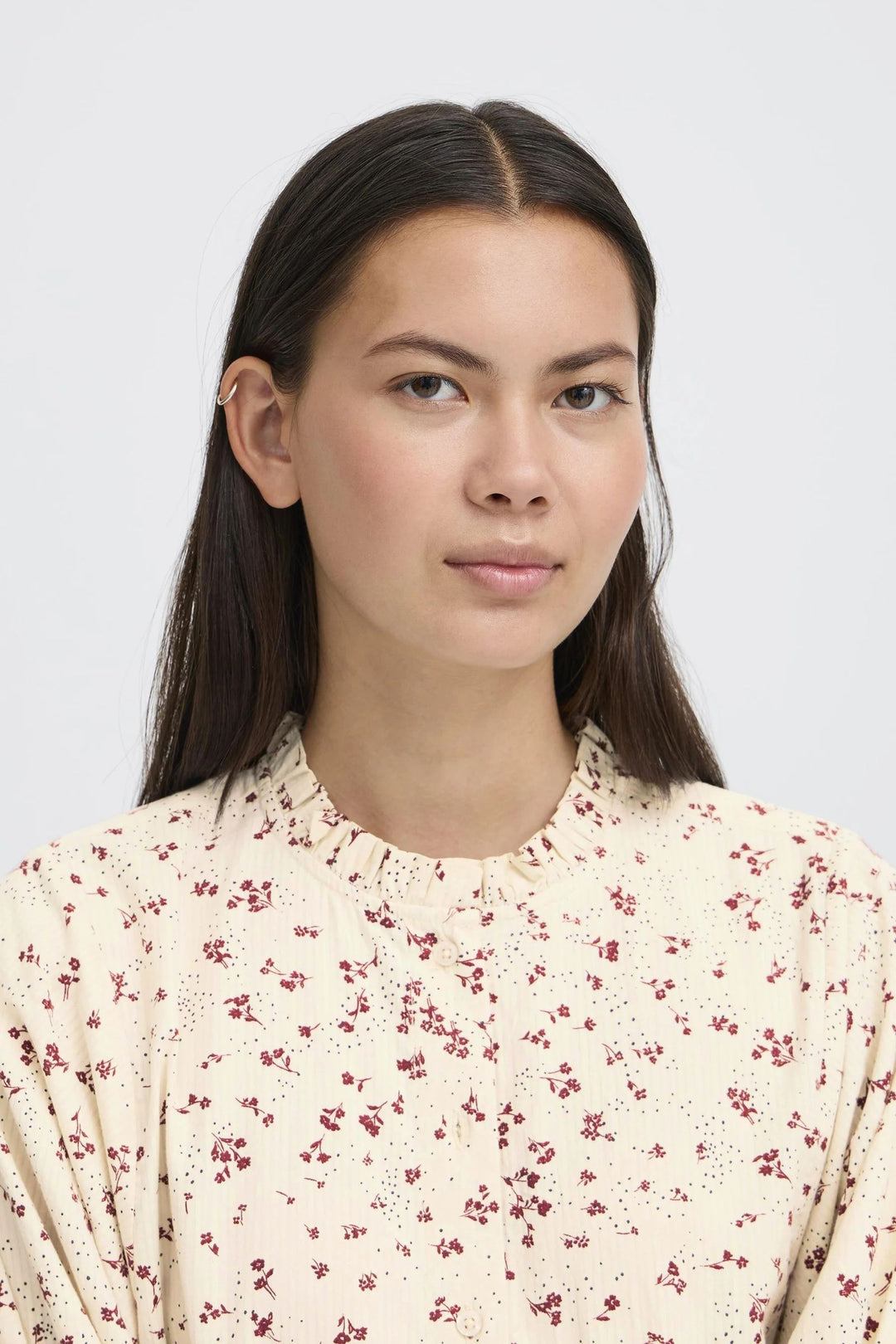 ICHI IHLANORA SH Maroon Small Flower