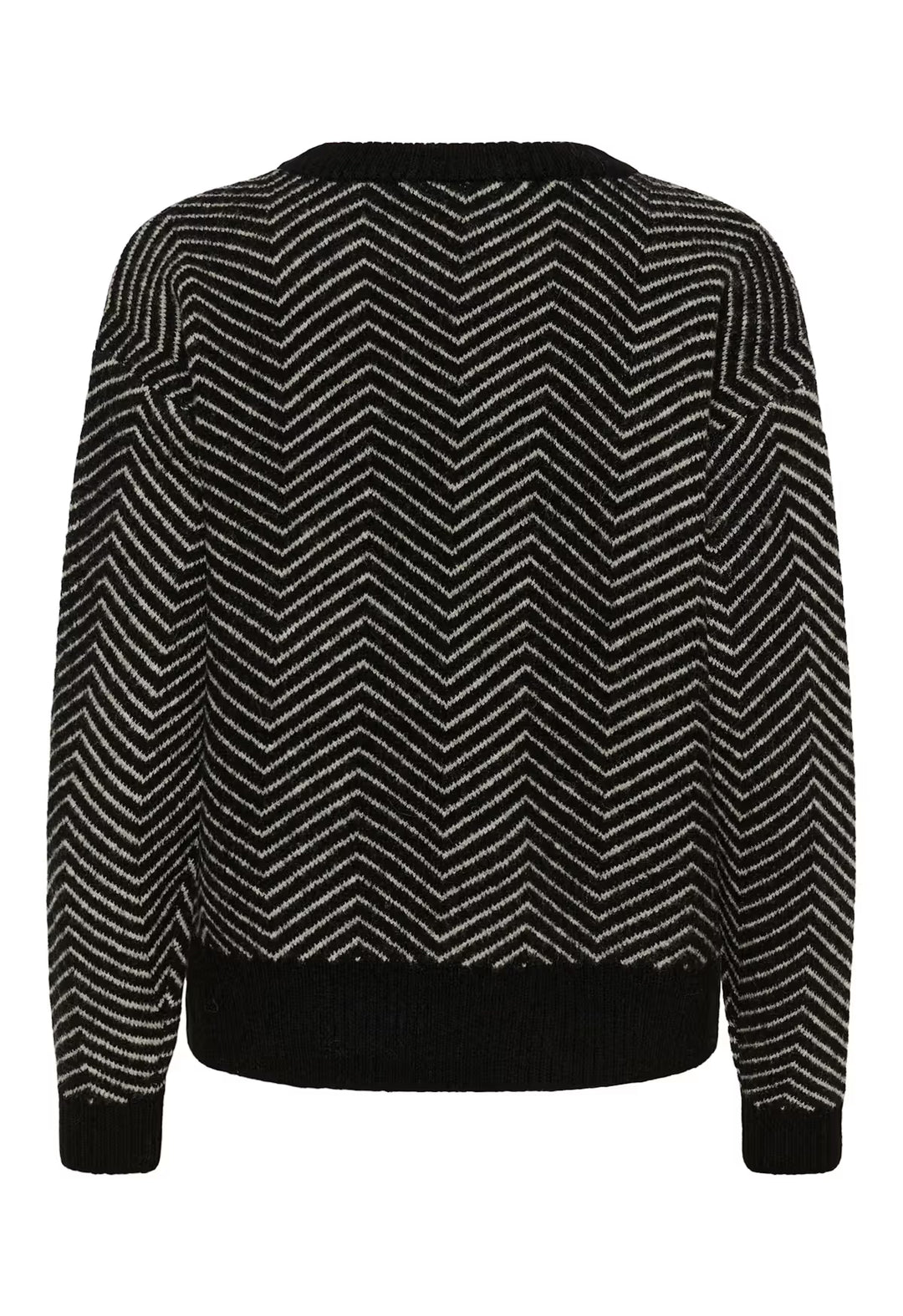 KAFFE KAbitzy Pullover Black/Feather Grey