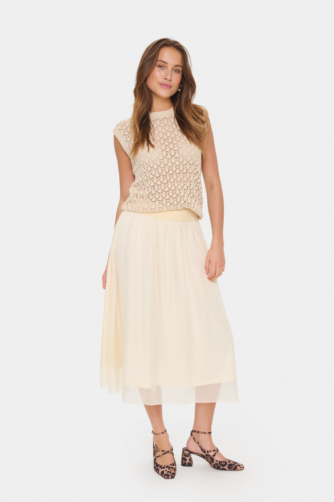 SAINT TROPEZ CoralSZ Skirt Vanilla Custard