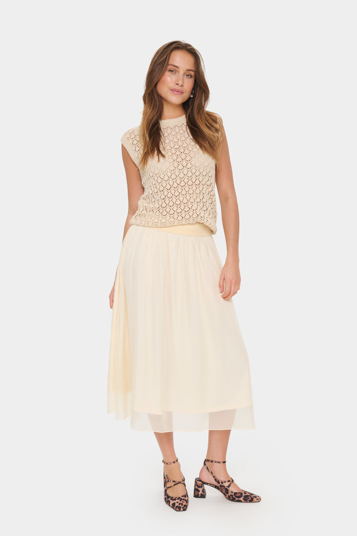 SAINT TROPEZ CoralSZ Skirt Vanilla Custard